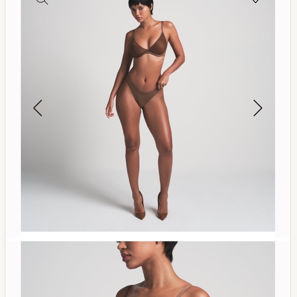 SKIMS Brown Minimalist Bra Intimates